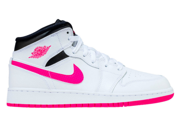 Giày Nike Air Jordan 1 Retro Mid GS 'Hyper Pink' 555112-106 - Ảnh 7