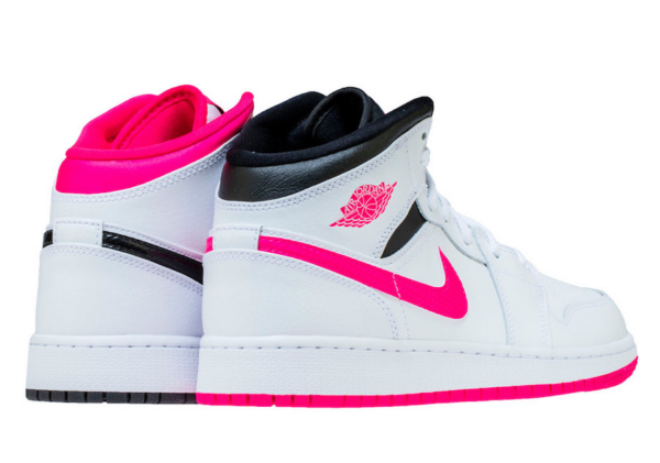 Giày Nike Air Jordan 1 Retro Mid GS 'Hyper Pink' 555112-106 - Ảnh 10