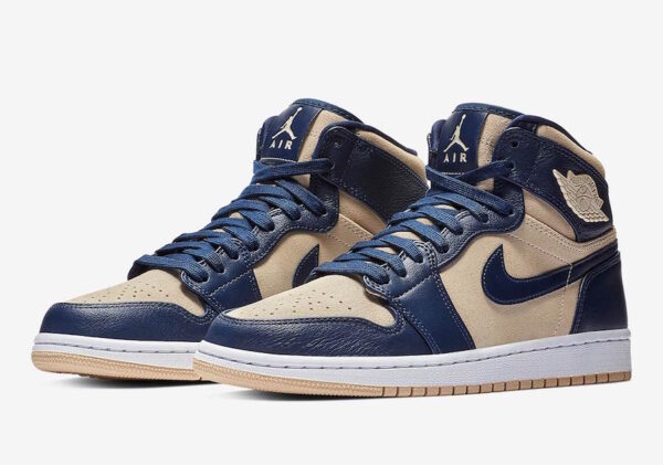Giày Nike Air Jordan 1 High 'Navy Cream'  AQ9131-401 - Ảnh 2