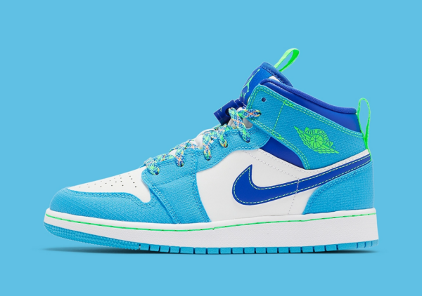 Giày Nike Air Jordan 1 Mid SE GS 'Sprite' DA8010-400 - Ảnh 7
