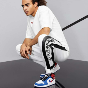 Alternative view of Giày Nike Air Jordan 1 Mid 'Multicolor Swoosh' 852542-146