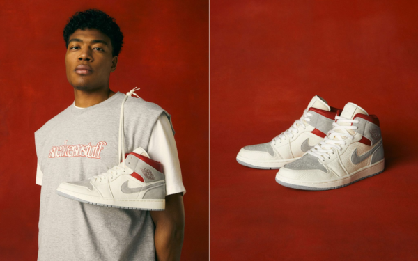 Giày Nike Sneakersnstuff x Air Jordan 1 Mid 'Past Present Future' CT3443-100 - Ảnh 5