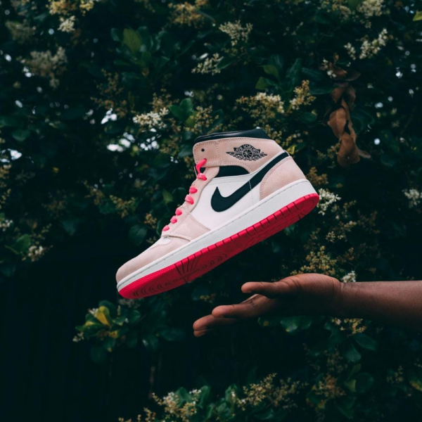 Giày Nike Air Jordan 1 Mid SE 'Crimson Tint' 852542-801 - Ảnh 4