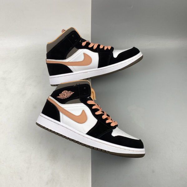 Giày Nike Wmns Air Jordan 1 Mid SE 'Peach Mocha' DH0210-100 - Ảnh 8