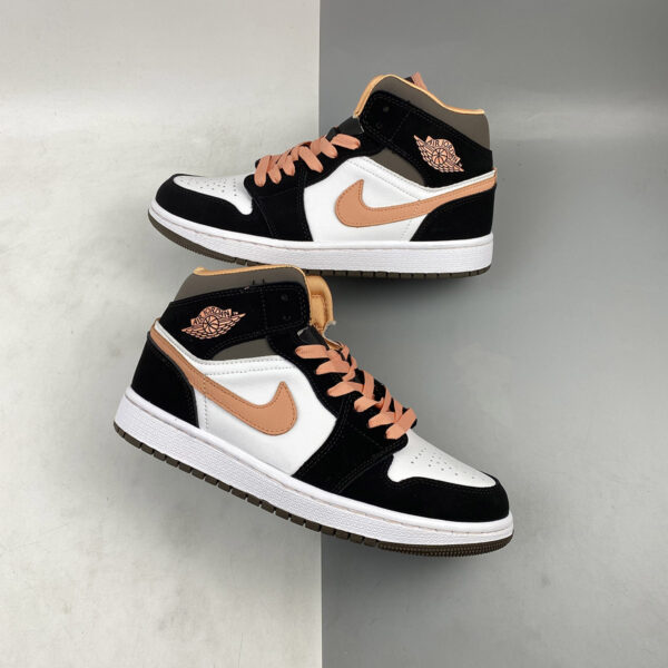 Giày Nike Wmns Air Jordan 1 Mid SE 'Peach Mocha' DH0210-100 - Ảnh 9