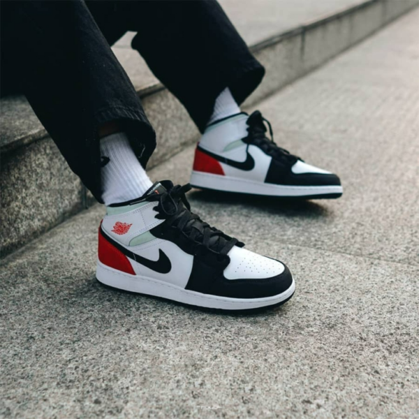 Giày Nike Air Jordan 1 Mid SE 'Union Black Toe' BQ6931-100 - Ảnh 2