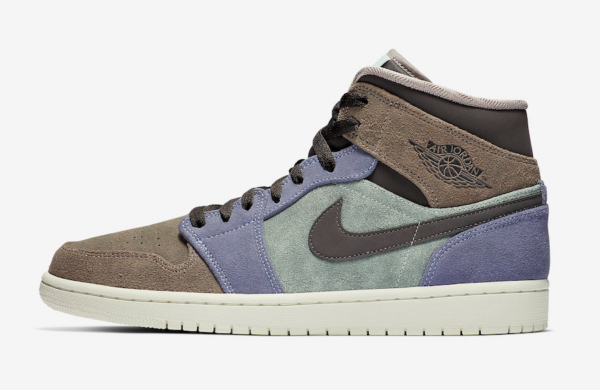 Giày Nike Air Jordan 1 Mid 'Suede Patch' 852542-203 - Ảnh 4
