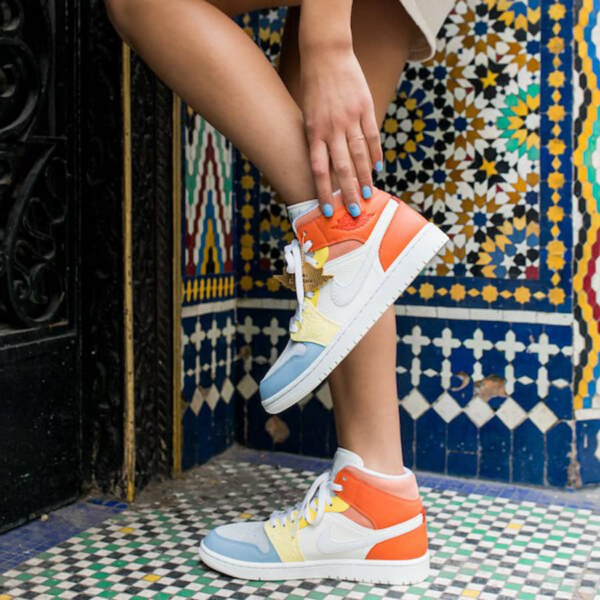 Giày Wmns Air Jordan 1 Mid 'To My First Coach' DJ6908-100 - Ảnh 2