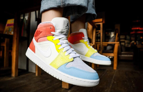 Giày Wmns Air Jordan 1 Mid 'To My First Coach' DJ6908-100 - Ảnh 7