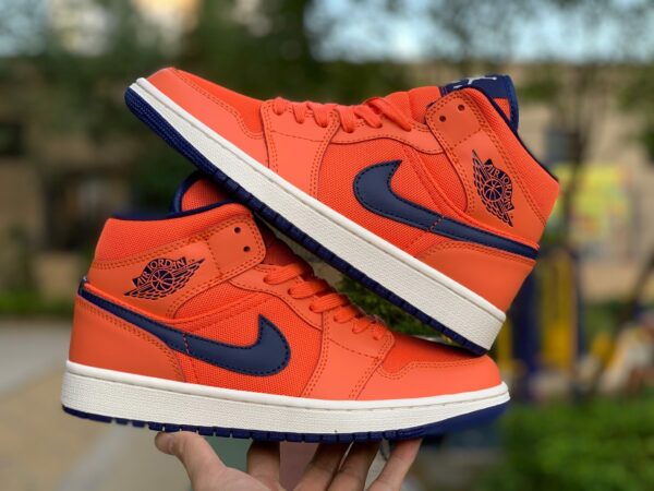Giày Nike Air Jordan 1 Mid Turf 'Orange Blue Void' CD7240-804 - Ảnh 6