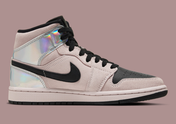 Giày Nike Wmns Air Jordan 1 Mid 'Iridescent' BQ6472-602 - Ảnh 4