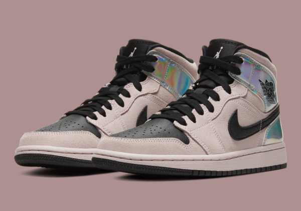 Giày Nike Wmns Air Jordan 1 Mid 'Iridescent' BQ6472-602 - Ảnh 7