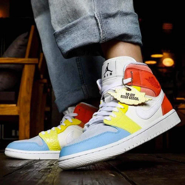 Giày Wmns Air Jordan 1 Mid 'To My First Coach' DJ6908-100 - Ảnh 4
