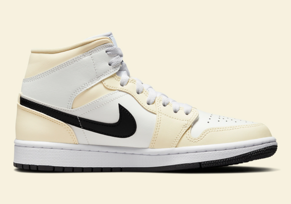 Giày Nike Wmns Air Jordan 1 Mid 'Coconut Milk' BQ6472-121 - Ảnh 6