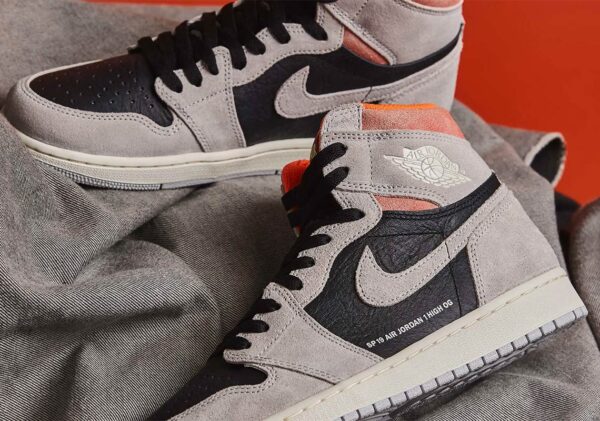 Giày Nike Air Jordan 1 Retro High 'Neutral Grey Hyper Crimson' 555088-018 - Ảnh 6