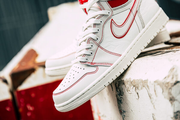 Giày Nike Air Jordan 1 Retro High 'Phantom Gym Red' 555088-160 - Ảnh 5