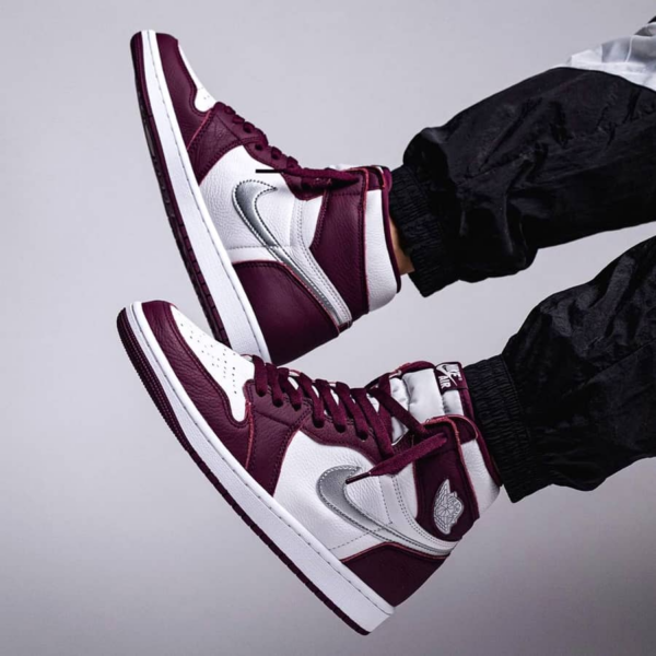 Giày Nike Air Jordan 1 Retro High OG GS 'Bordeaux' 575441-611 - Ảnh 4