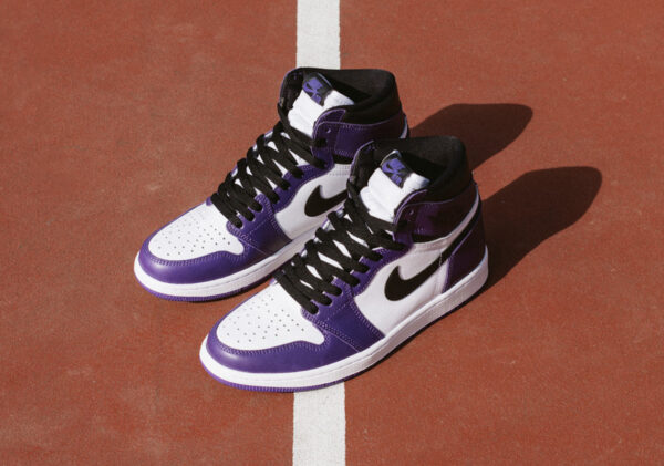 Giày Nike Air Jordan 1 Retro High Court 'Purple White 2.0' (GS) 575441-500 - Ảnh 3