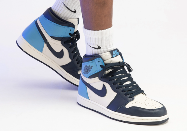 Giày Nike Air Jordan 1 Retro High OG 'Obsidian' 555088-140 - Ảnh 4