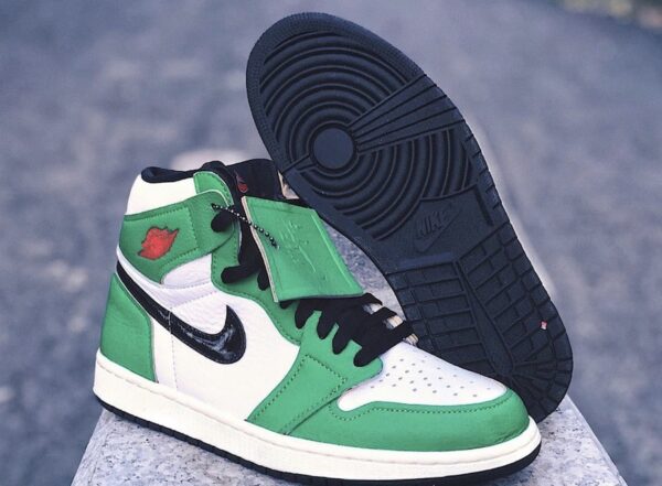Giày Nike Air Jordan 1 Retro High 'Lucky Green' (W) DB4612-300 - Ảnh 6