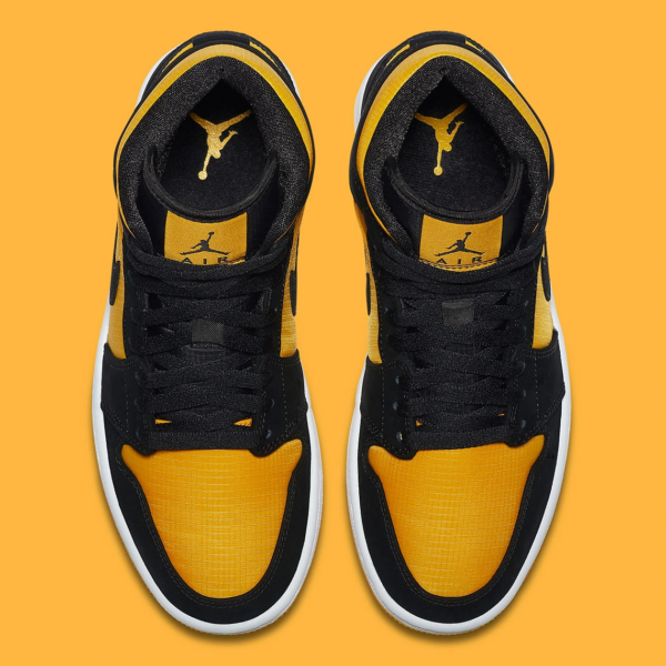 Giày Nike Air Jordan 1 Mid 'Black Gold' CD6759-007 - Ảnh 3