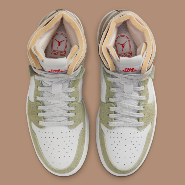 Giày Nike Wmns Air Jordan 1 High Zoom Comfort 'Olive Aura' CT0979-102 - Ảnh 6