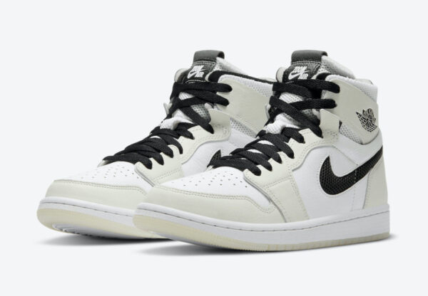 Giày Wmns Air Jordan 1 High Zoom Comfort 'Light Bone' CT0979-002 - Ảnh 7