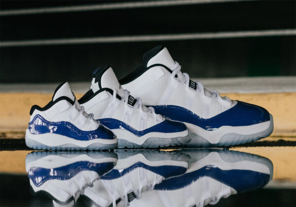 Giày Nike Air Jordan 11 Retro Low White Concord AH7860-100 - Ảnh 4