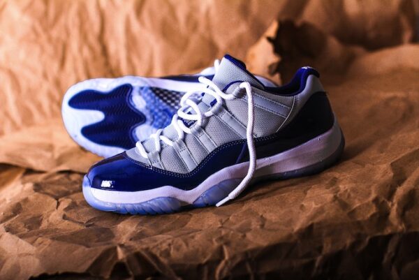 Giày Nike Air Jordan 11 Retro Low BG 'Georgetown' 528896-007 - Ảnh 4