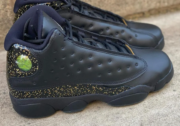 Giày Nike Air Jordan Retro 13 GS 'Gold Glitter' DC9443-007 - Ảnh 4