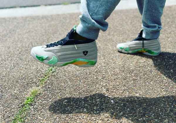 Giày Nike Aleali May x Wmns Air Jordan 14 Retro Low SP 'Fortune' DJ1034-200 - Ảnh 6