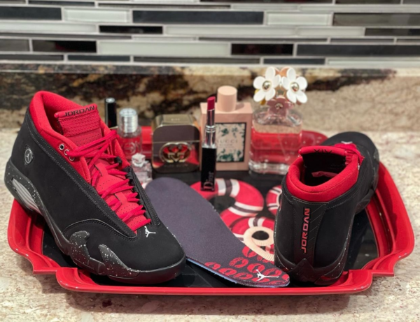 Giày Nike Wmns Air Jordan 14 Retro Low 'Red Lipstick' DH4121-006 - Ảnh 3