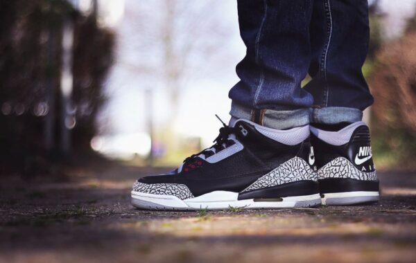 Giày Nike Air Jordan 3 Retro OG BG 'Black Cement' 854261-001 - Ảnh 3