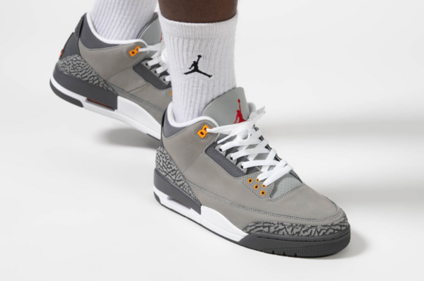 Giày Nike Air Jordan 3 Retro GS 'Cool Grey' 2021 398614-012 - Ảnh 6