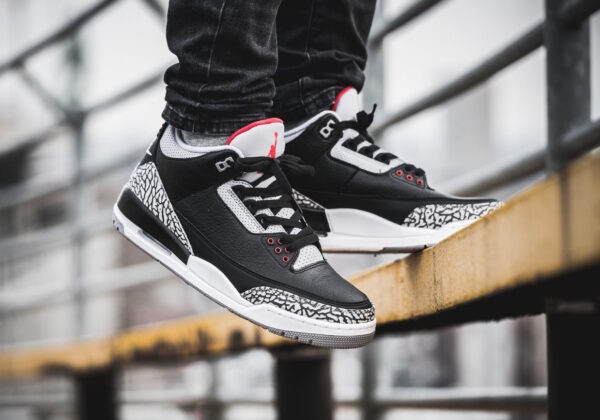 Giày Nike Air Jordan 3 Retro OG BG 'Black Cement' 854261-001 - Ảnh 4