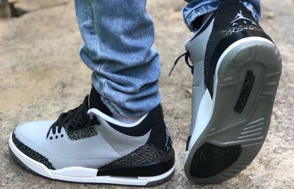 Giày Nike Air Jordan 3 Retro 'Wolf Grey' 136064-004 - Ảnh 4