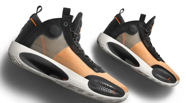 Giày Nike Air Jordan 34 GS 'Amber Rise' BQ3384-800 - Ảnh 5