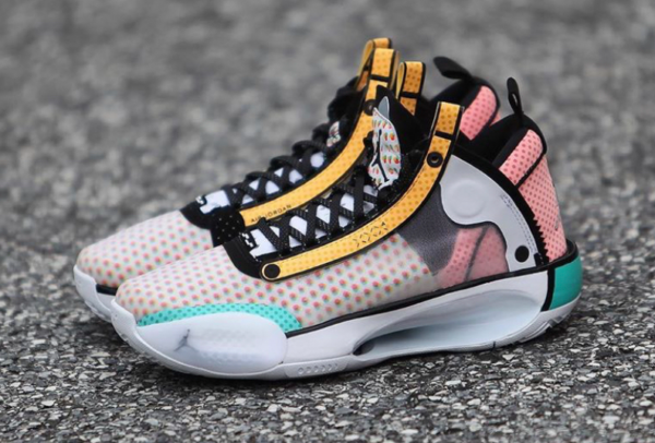 Giày Nike Air Jordan 34 GS 'Guo Ailun' CZ7743-100 - Ảnh 8