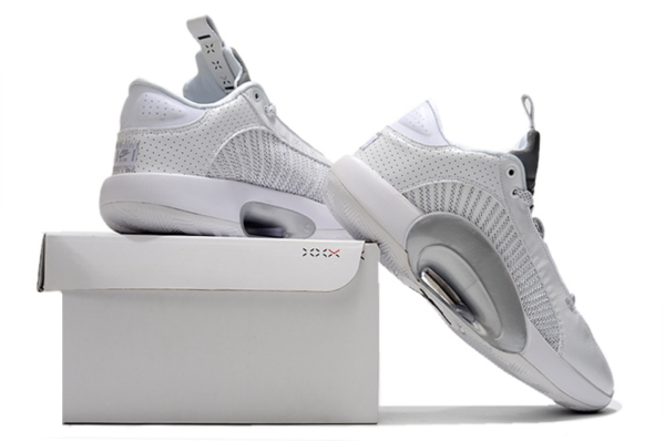 Giày Nike Air Jordan 35 Low PF 'White Metallic Silver' CW2459-100 - Ảnh 4