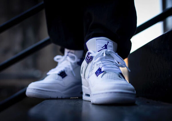 Giày Nike Air Jordan 4 Retro Metallic Purple CT8527-115 - Ảnh 4