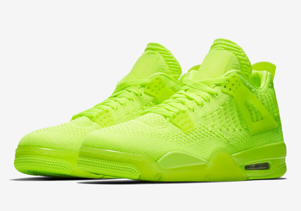 Giày Nike Air Jordan 4 Flyknit 'Volt' AQ3559-700 - Ảnh 3