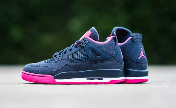 Giày Nike Air Jordan 4 Retro GG 'Denim' 487724-408 - Ảnh 3