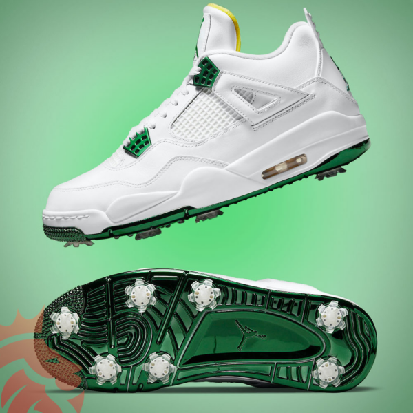 Giày Golf Nike Air Jordan 4 Golf 'Masters Tournament' CZ2439-100 - Ảnh 3