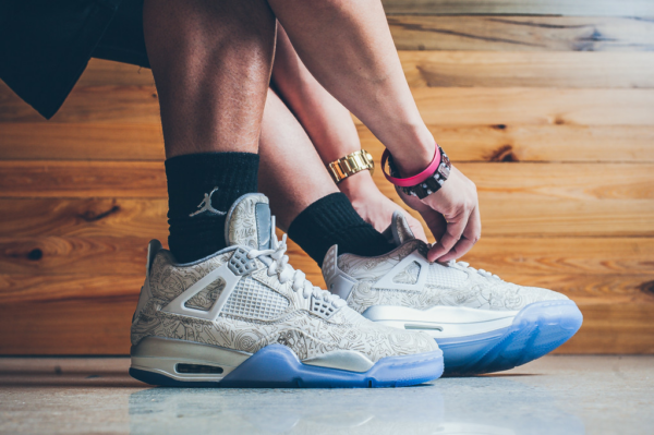 Giày Nike Air Jordan 4 Retro BG 'Laser' 705334-105 - Ảnh 5
