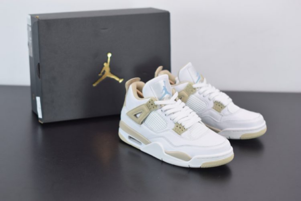 Giày Nike Air Jordan 4 Retro GS 'Linen' 487724-118 - Ảnh 7
