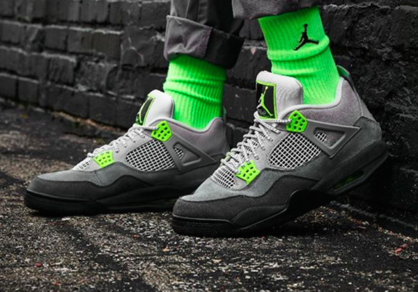 Giày Nike Air Jordan 4 Retro SE 'Neon 95' CT5342-007 - Ảnh 4