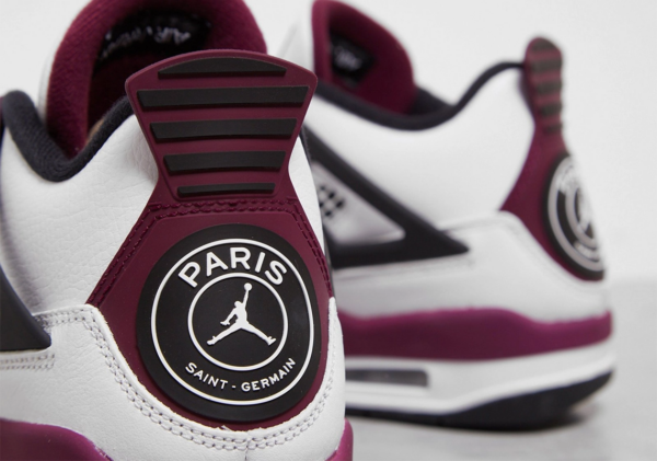 Giày Nike Paris Saint-Germain x Air Jordan 4 Retro 'Bordeaux' CZ5624-100 - Ảnh 9