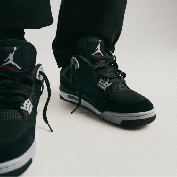 Giày Nike Air Jordan 4 Retro 'Black Canvas' DV0553-006 - Ảnh 3