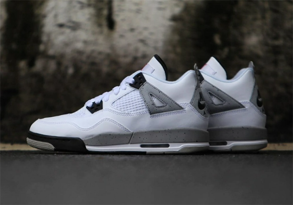 Giày Nike Air Jordan 4 Retro OG BG 'Cement' 2016 836016-192 - Ảnh 4