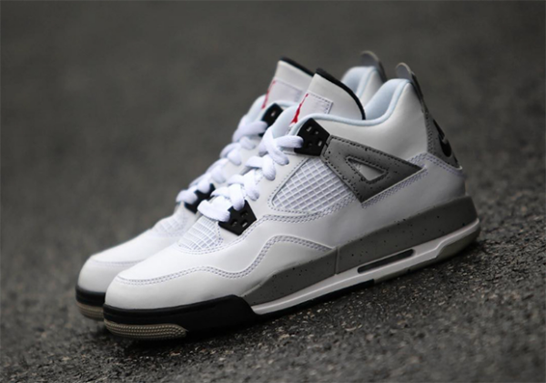 Giày Nike Air Jordan 4 Retro OG BG 'Cement' 2016 836016-192 - Ảnh 3